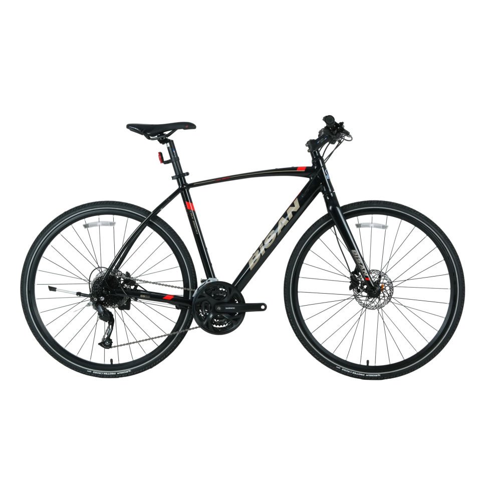 BİSAN TRX 8600 Deore 30V HD Trekking Bisiklet Siyah - Kırmızı 52CM