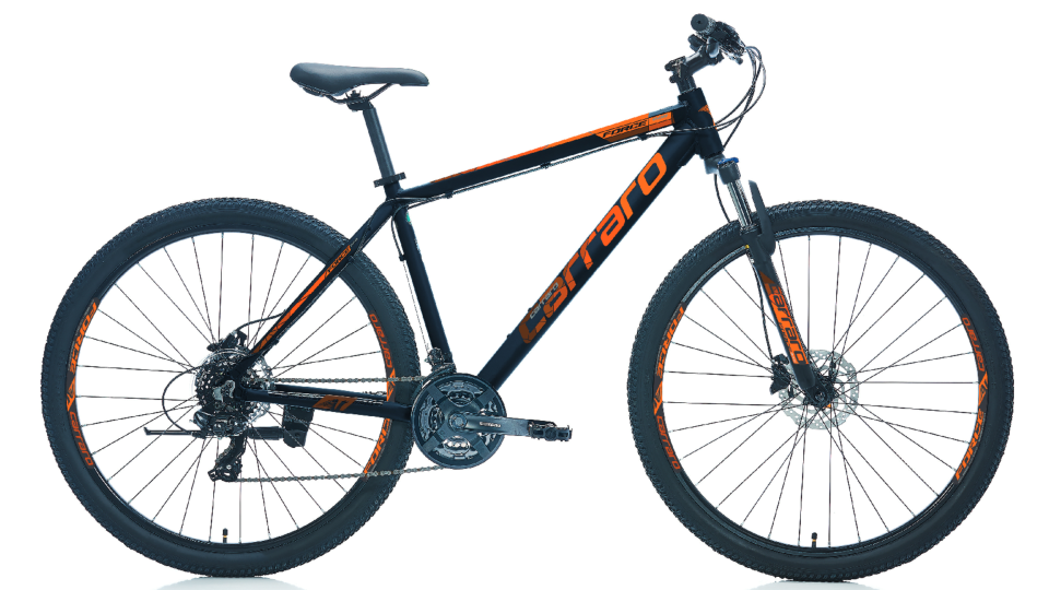 CARRARO Force 720 27,5'' 21V HD Dağ Bisikleti MTB Mat Siyah - Turuncu 48CM