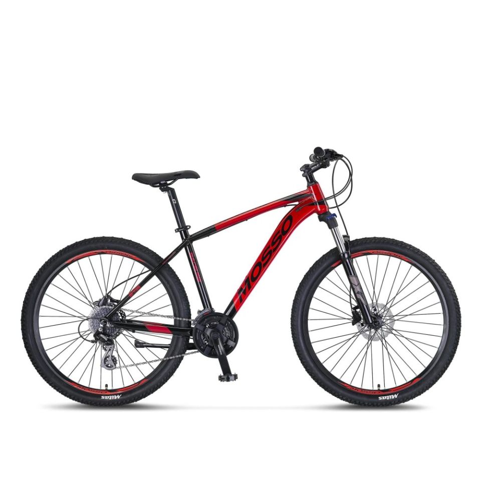 MOSSO RaceLine 27,5'' Hidrolik Dağ Bisikleti 24V MTB / Kırmızı - Siyah 18''