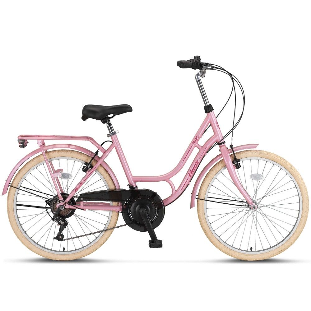 ÜMİT 24 Stitch 24'' 7V VB Lady Şehir Bisikleti - Pembe