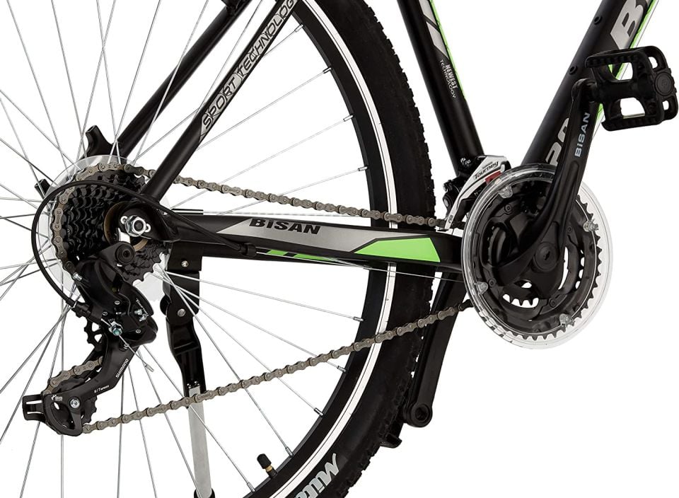 BİSAN MTX 7050 29 Jant 21 Vites VB Dağ Bisikleti MTB Siyah - Yeşil 48CM