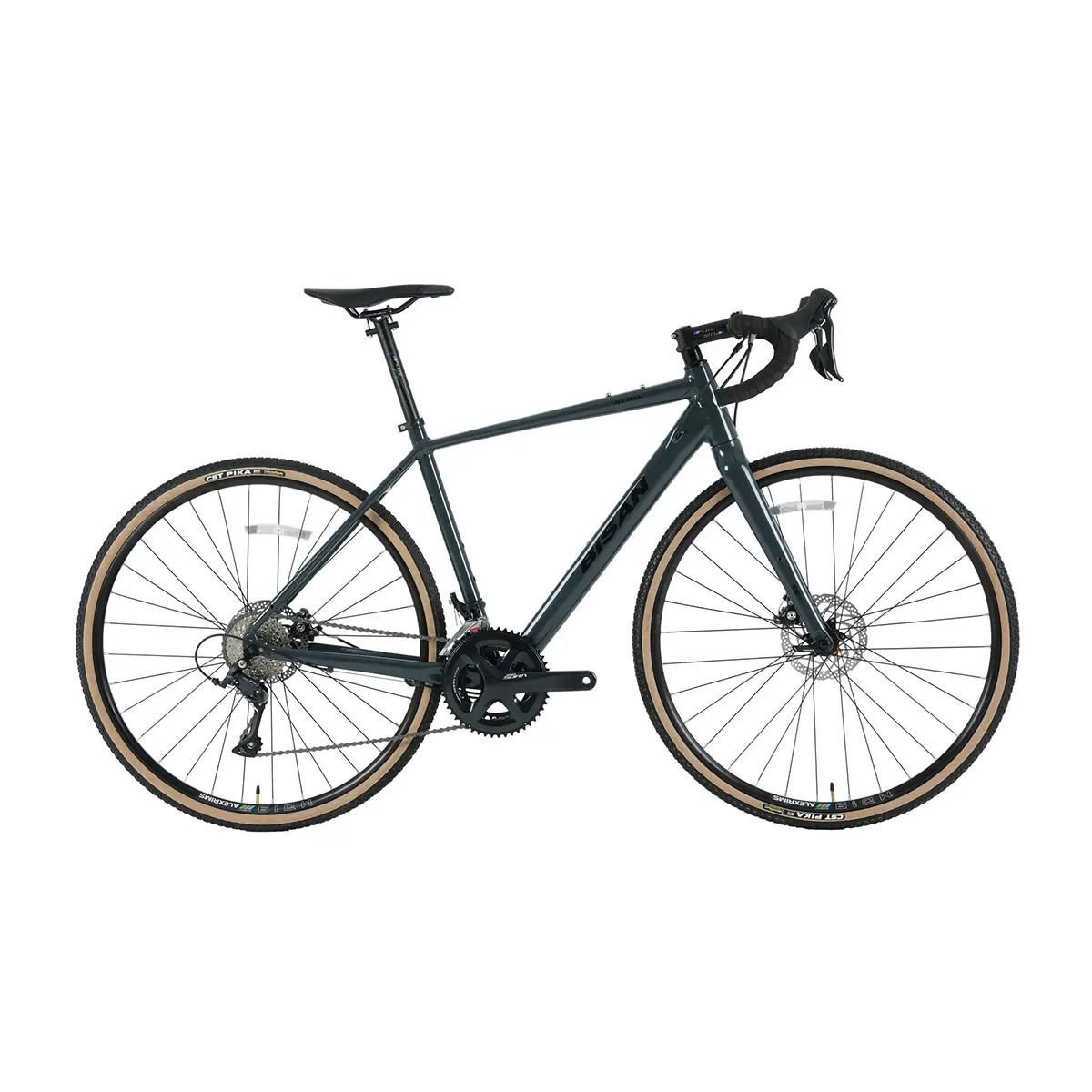 BİSAN All Trail Eco 700C Claris 16V MD Gravel Bisiklet Parlak Gri 52CM
