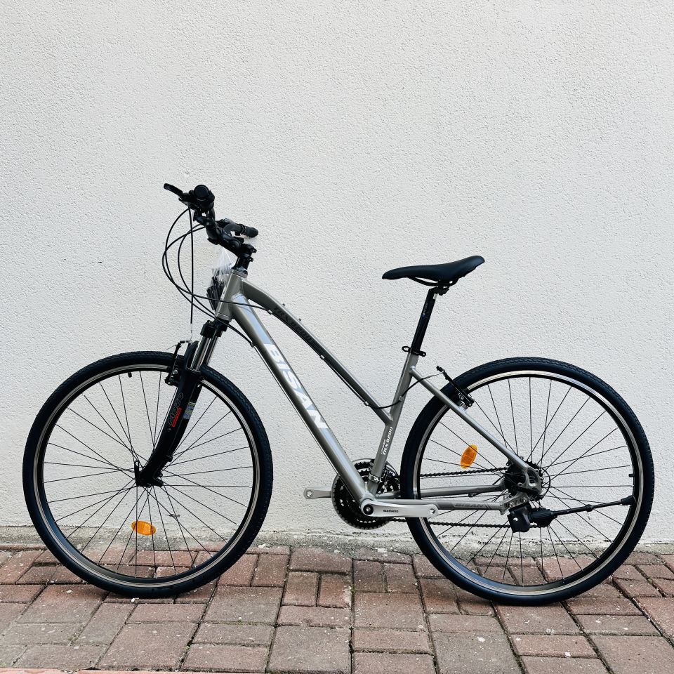 BİSAN TRX 8200 21 Vites V Trekking Bisiklet Metalik Gri - Beyaz 45CM