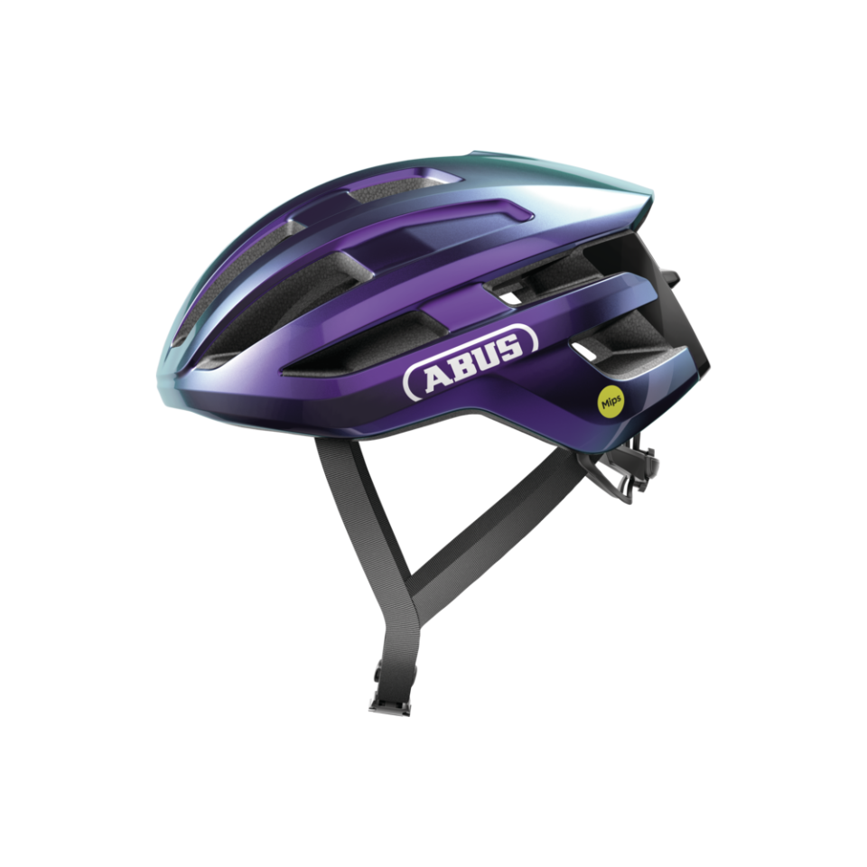 ABUS PowerDome MIPS Yol Bisiklet Kaskı M Beden Flip Flop Purple