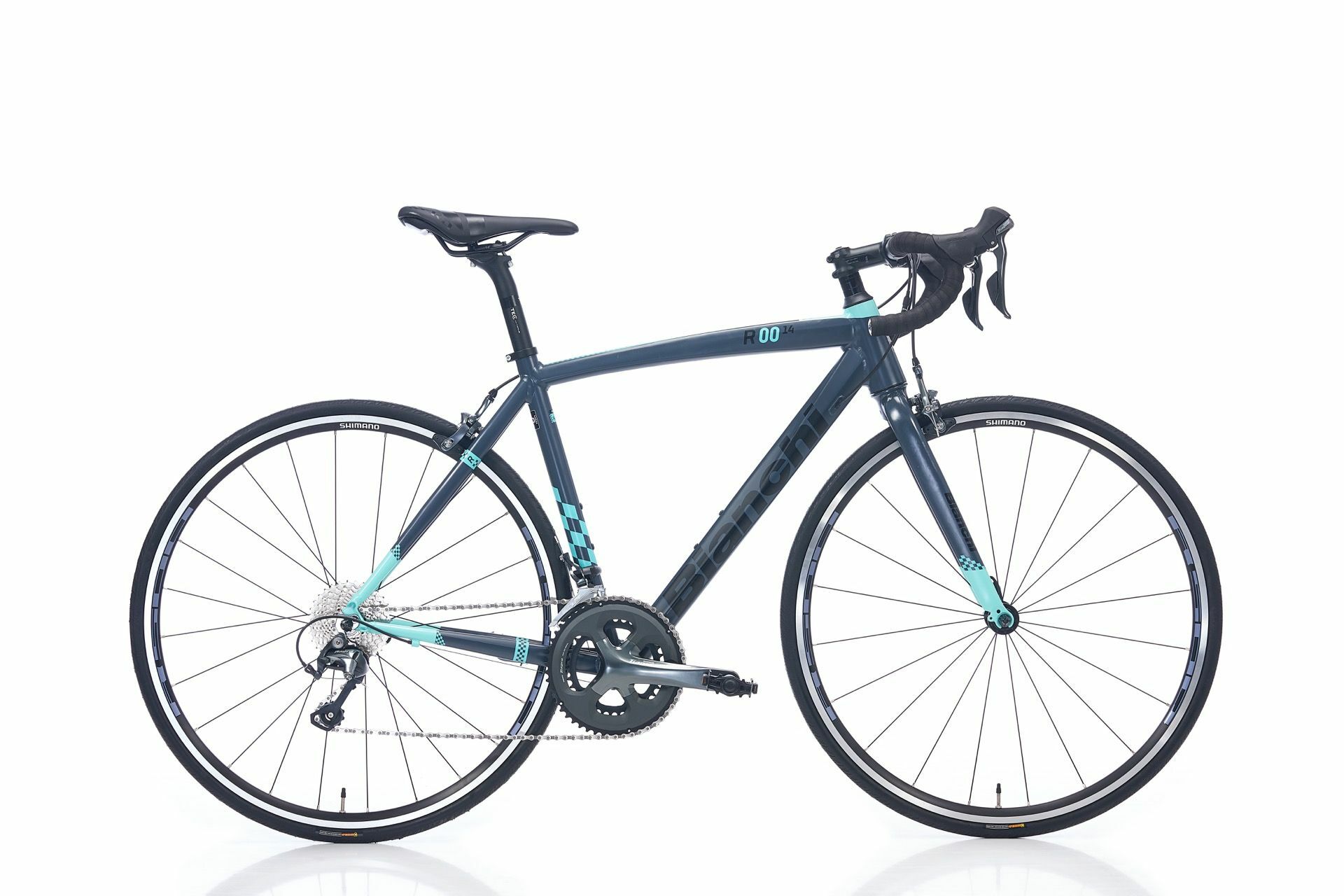 Bianchi R0014 Tiagra 2x10 Yol Bisikleti Gri - Celeste 50CM