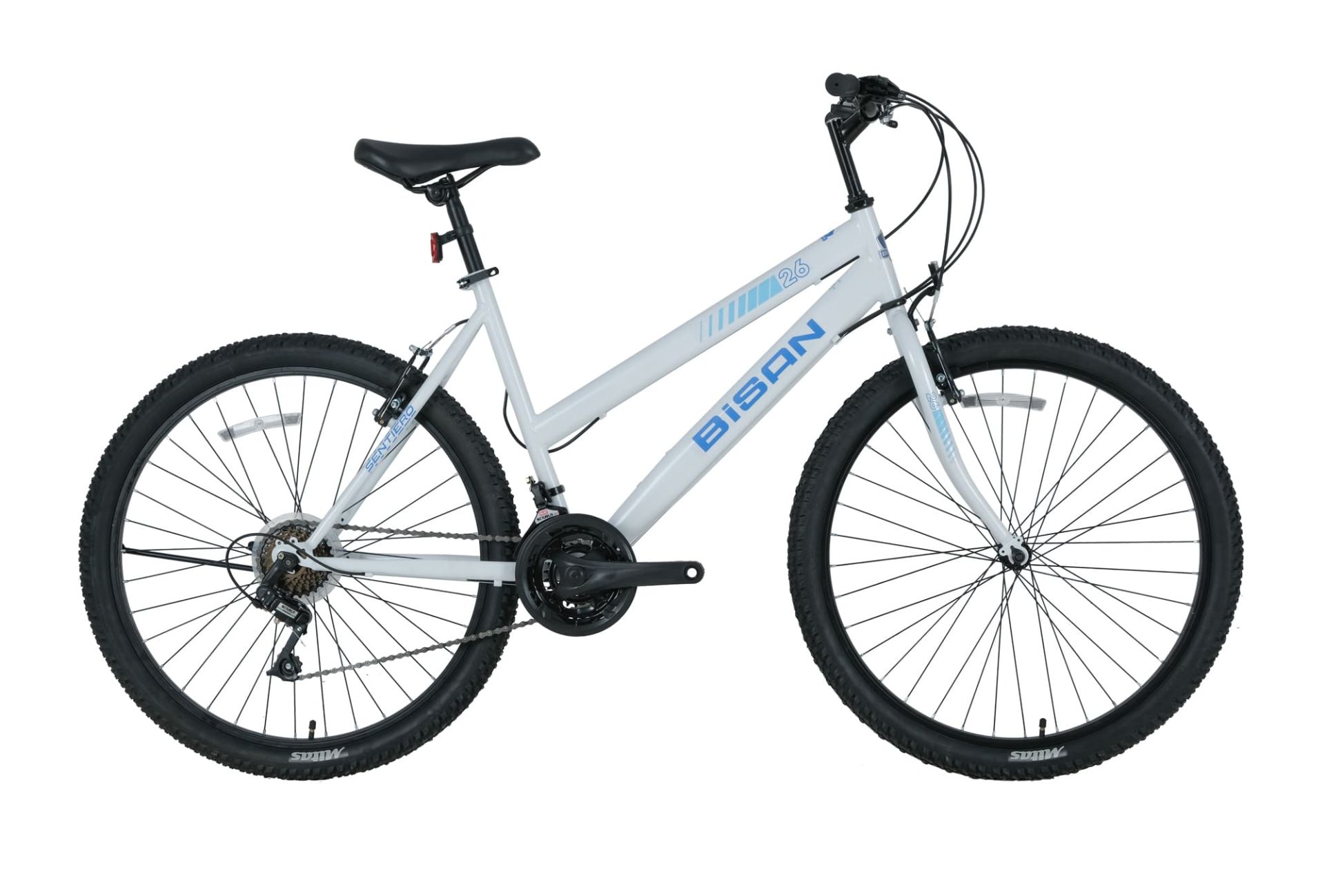 BİSAN Sentiero 26 Jant 21 Vites Dağ Bisikleti Metalik Beyaz 46CM
