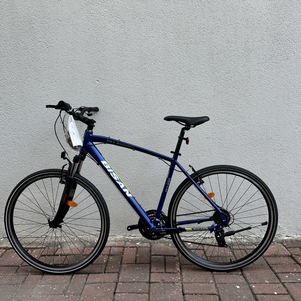 BİSAN TRX 8100 21 Vites V Trekking Bisiklet Lacivert - Yeşil/Beyaz 52CM