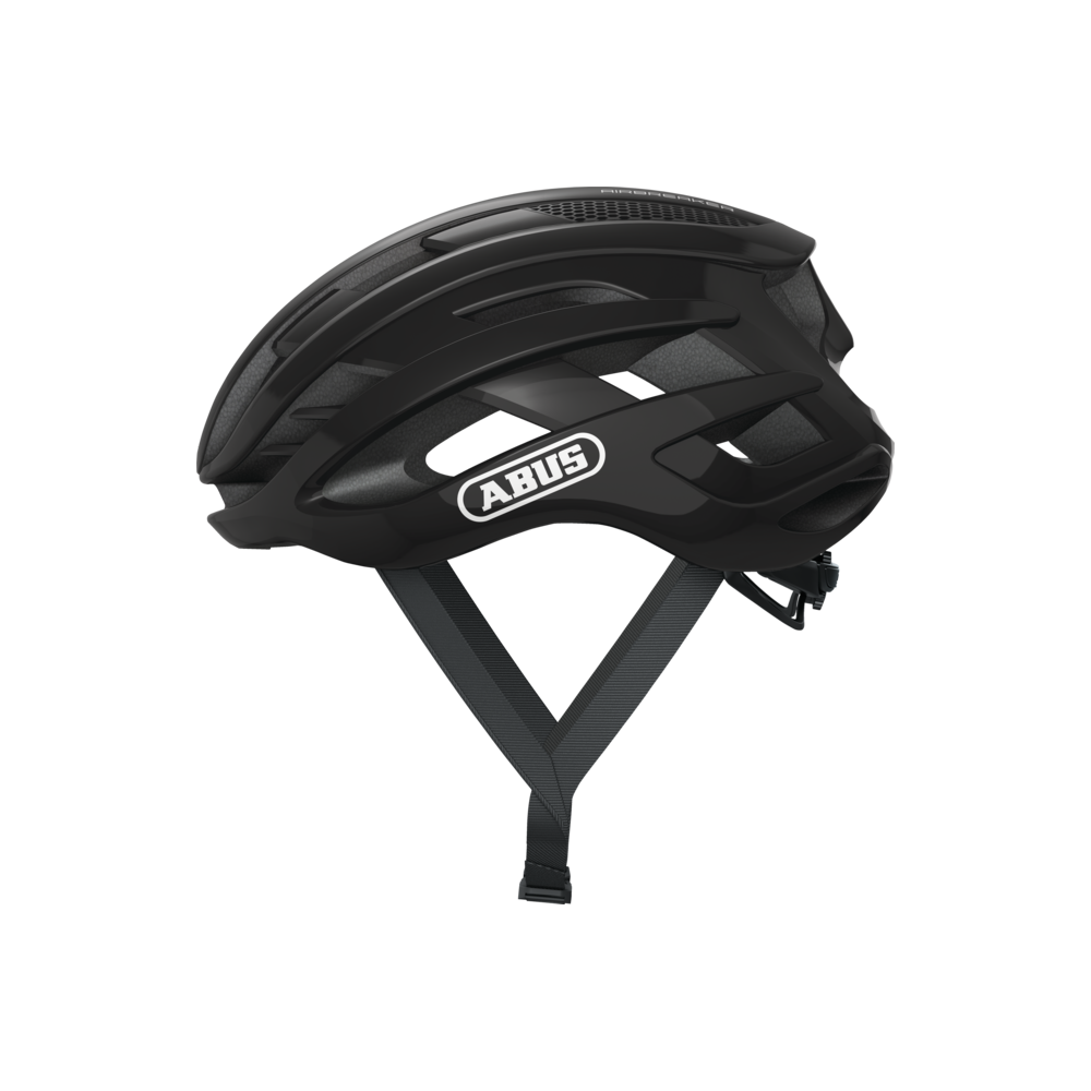 ABUS AirBreaker Yol Bisiklet Kaskı L Beden Shiny Siyah