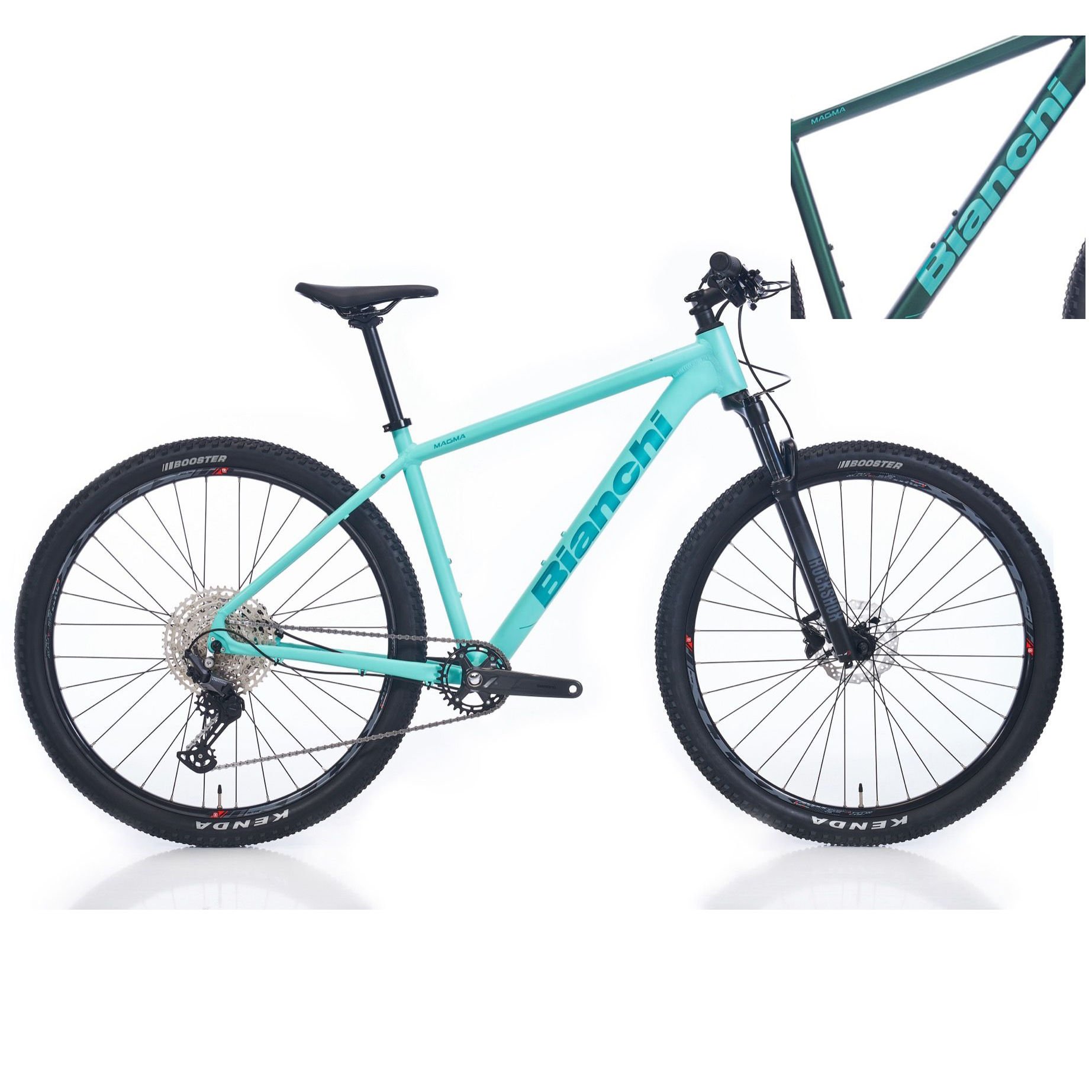 Bianchi Magma Comp 9S Deore 29'' 12V HD Dağ Bisikleti Mat Yeşil - Celeste 48CM