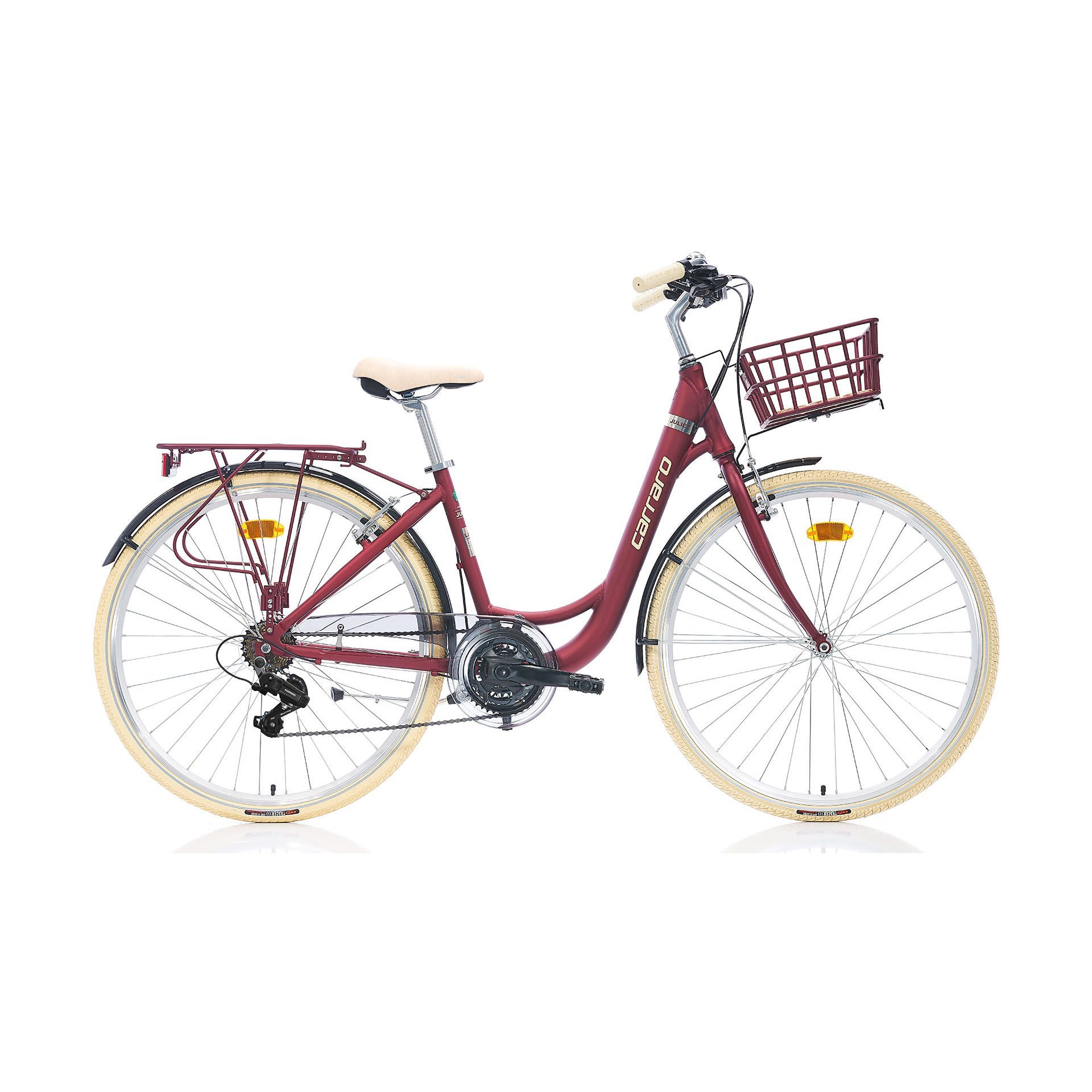CARRARO Juliet 28'' 21V VB Şehir Bisikleti Mat Kiremit 43CM