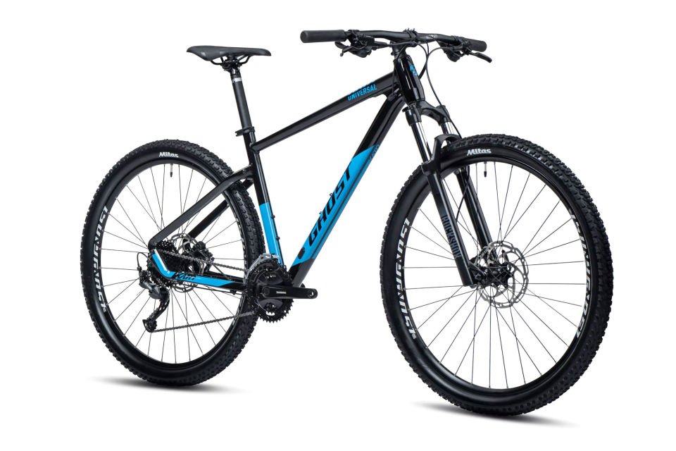 Ghost KATO Universal 27V HD Dağ Bisikleti MTB Siyah - Mavi 44CM