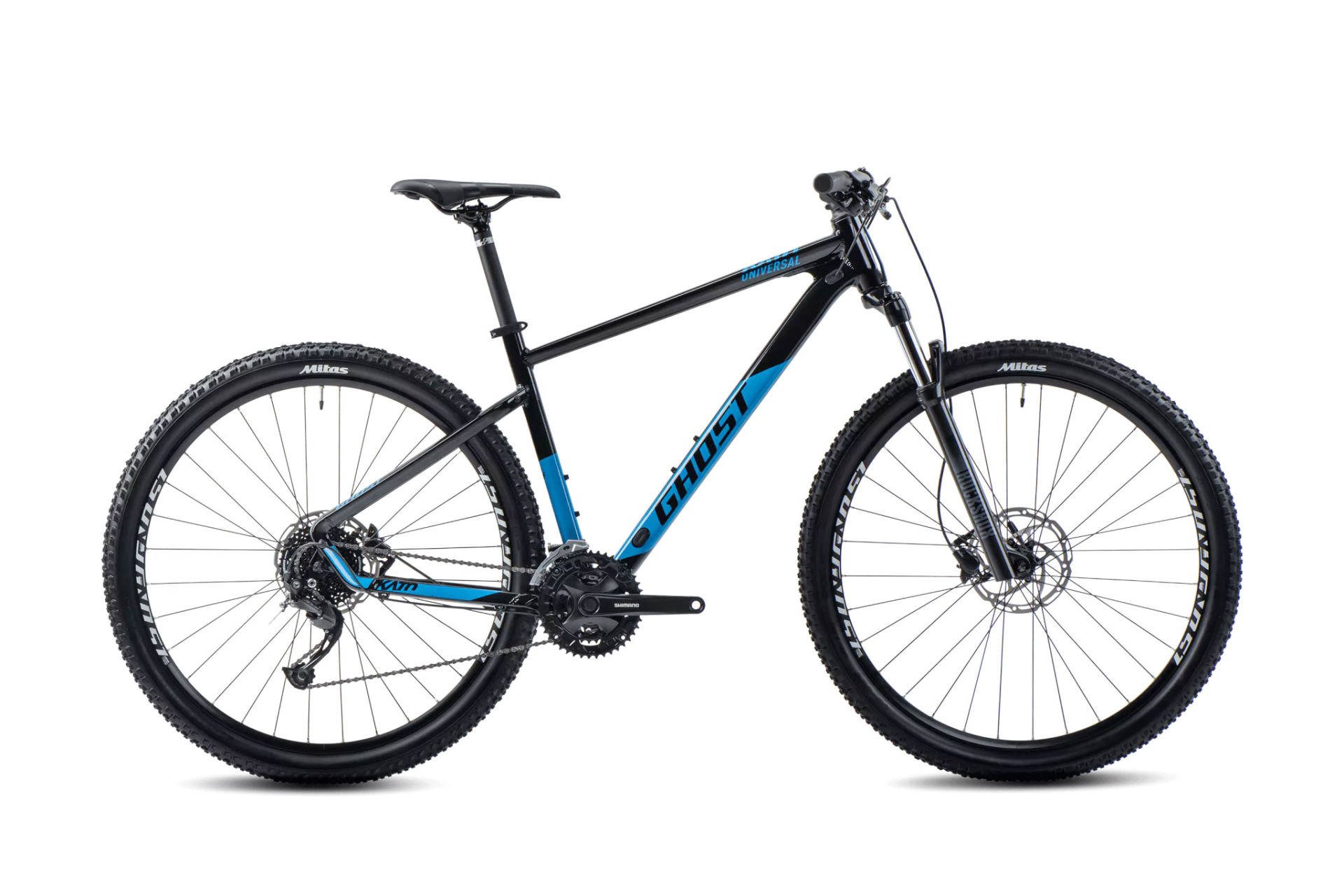 Ghost KATO Universal 27V HD Dağ Bisikleti MTB Siyah - Mavi 44CM