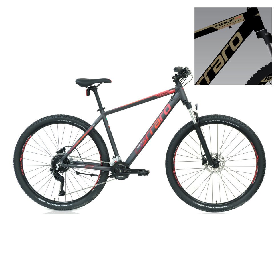CARRARO Force 770C 27,5'' 18V HD Dağ Bisikleti Mat Siyah - Altın 44CM