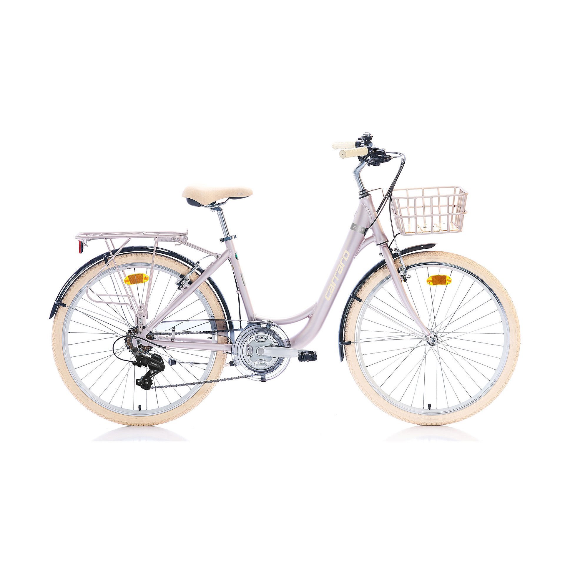 CARRARO Juliet 26'' 21V VB Şehir Bisikleti Metalik Pembe 43CM
