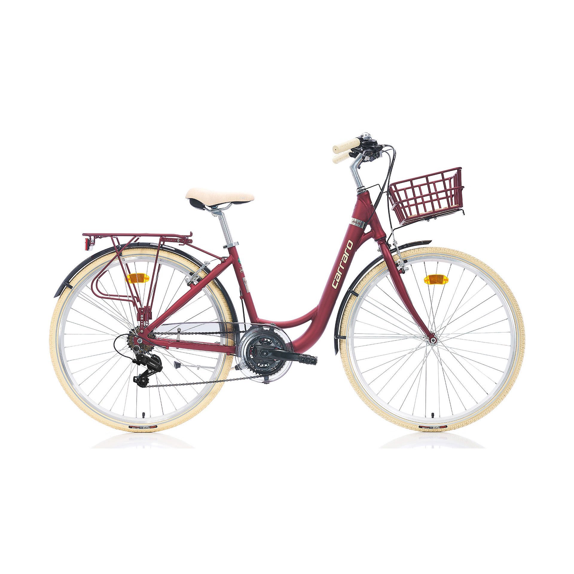 CARRARO Juliet 26'' 21V VB Şehir Bisikleti Mat Mürdüm 43CM