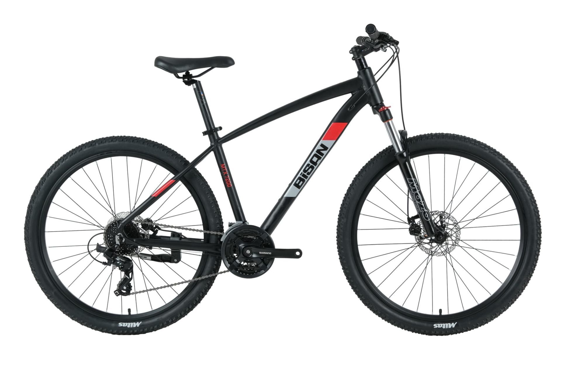 BİSAN MTX 7200 29'' 24 Vites MD Dağ Bisikleti MTB Siyah - Kırmızı 19''/48CM