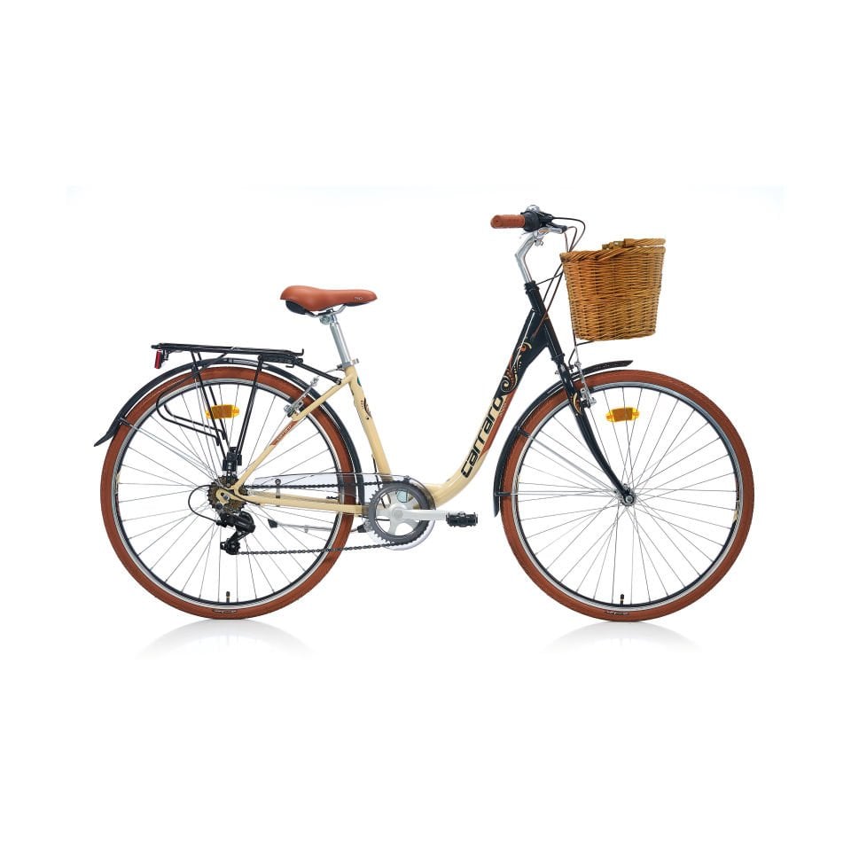 CARRARO Juliana 28 Jant 7 Vites VB Şehir Bisikleti Siyah - Kahverengi 43CM