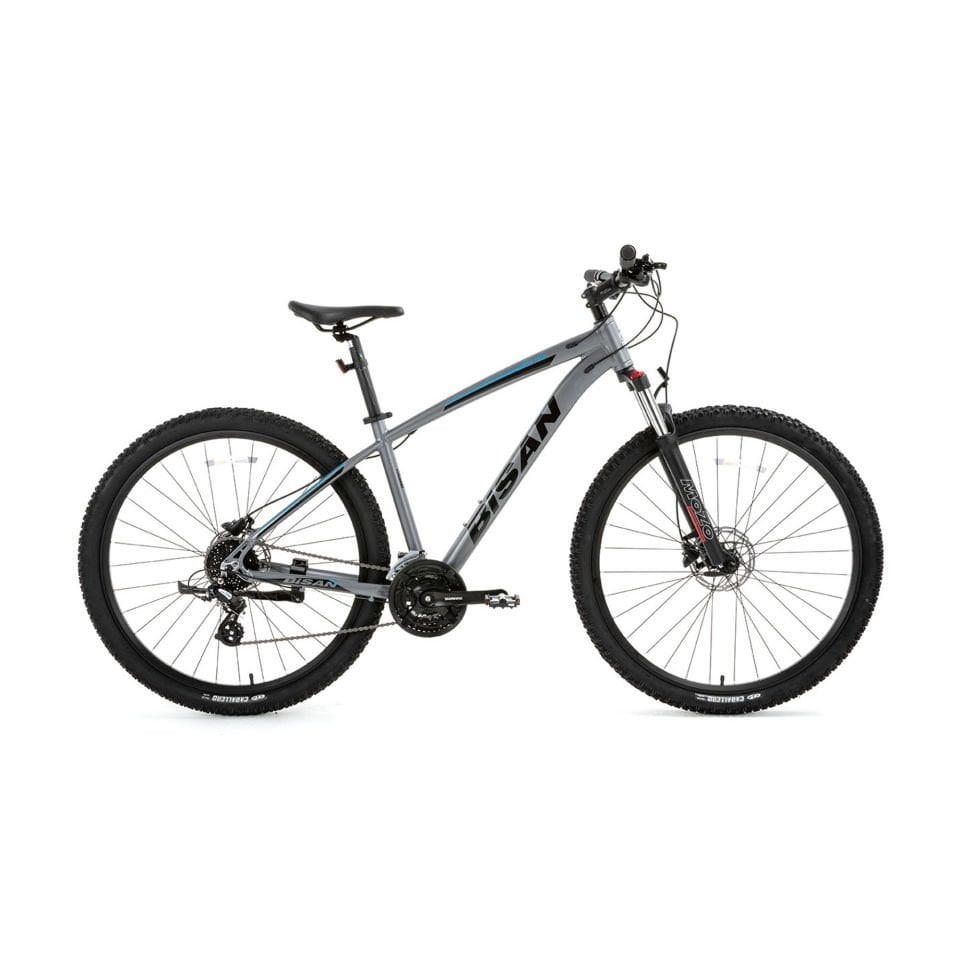 BİSAN MTX 7300 27,5 Jant 24 Vites HD Dağ Bisikleti MTB Mat Gri - Mavi 19''/48CM