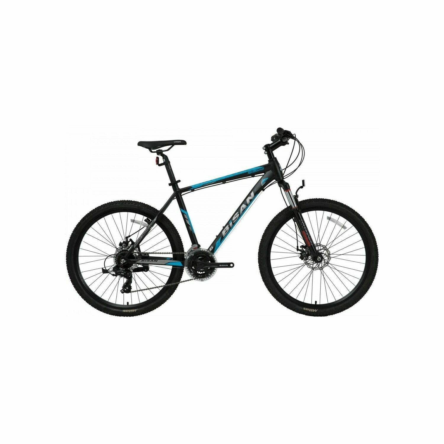 BİSAN MTX 7050 26 Jant 21 Vites MD Dağ Bisikleti MTB Siyah - Mavi 43CM