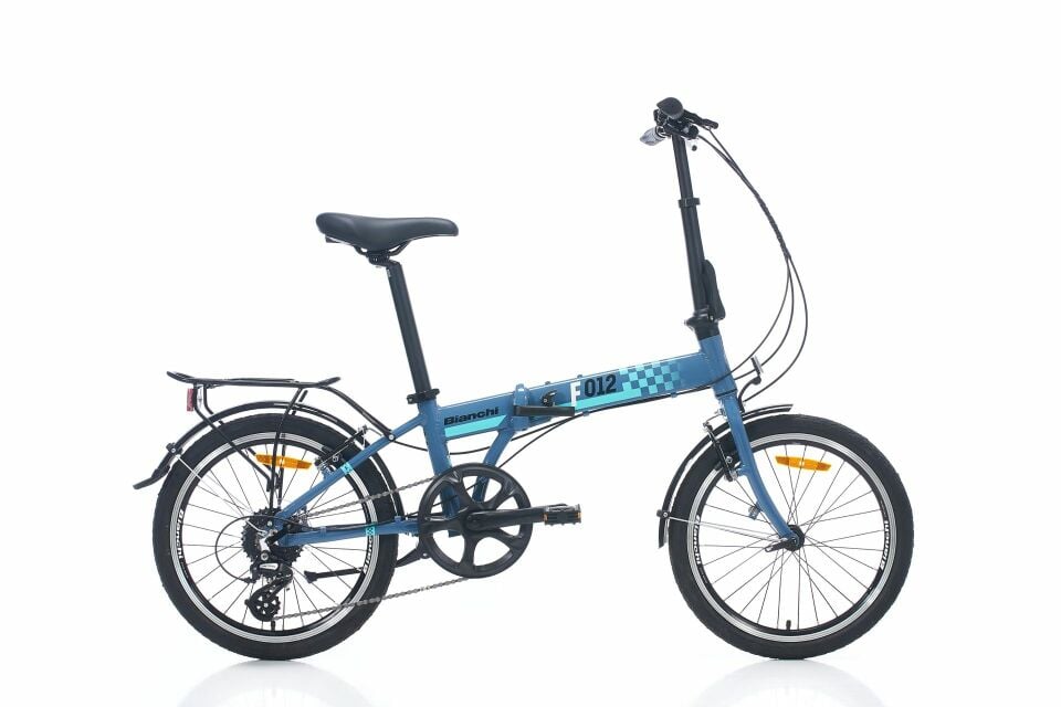 Bianchi F12 20'' 8V VB Katlanır Bisiklet Koyu Mavi - Celeste