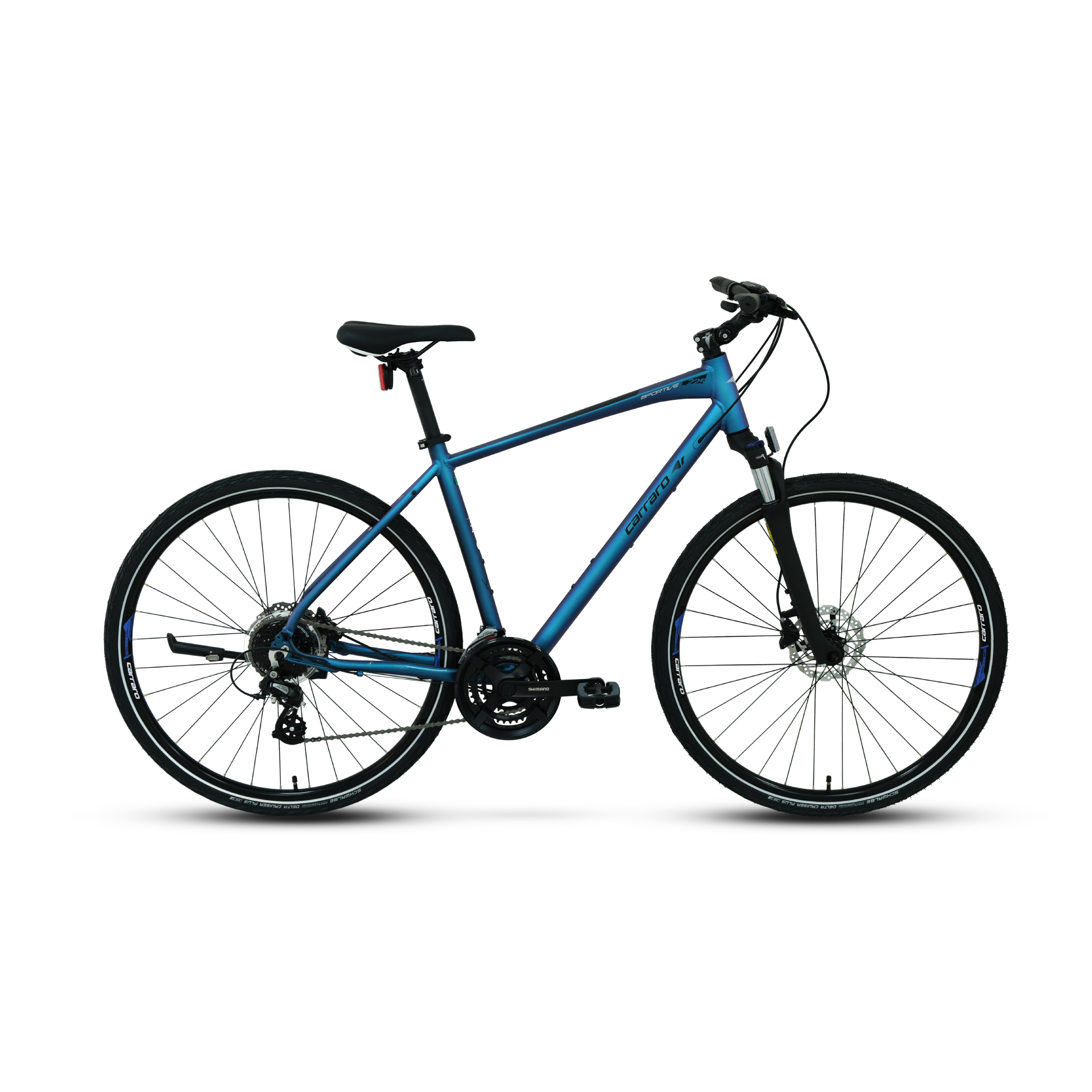 CARRARO Sportive 225 28'' 24V HD Trekking Bisiklet Mat Mavi 56CM