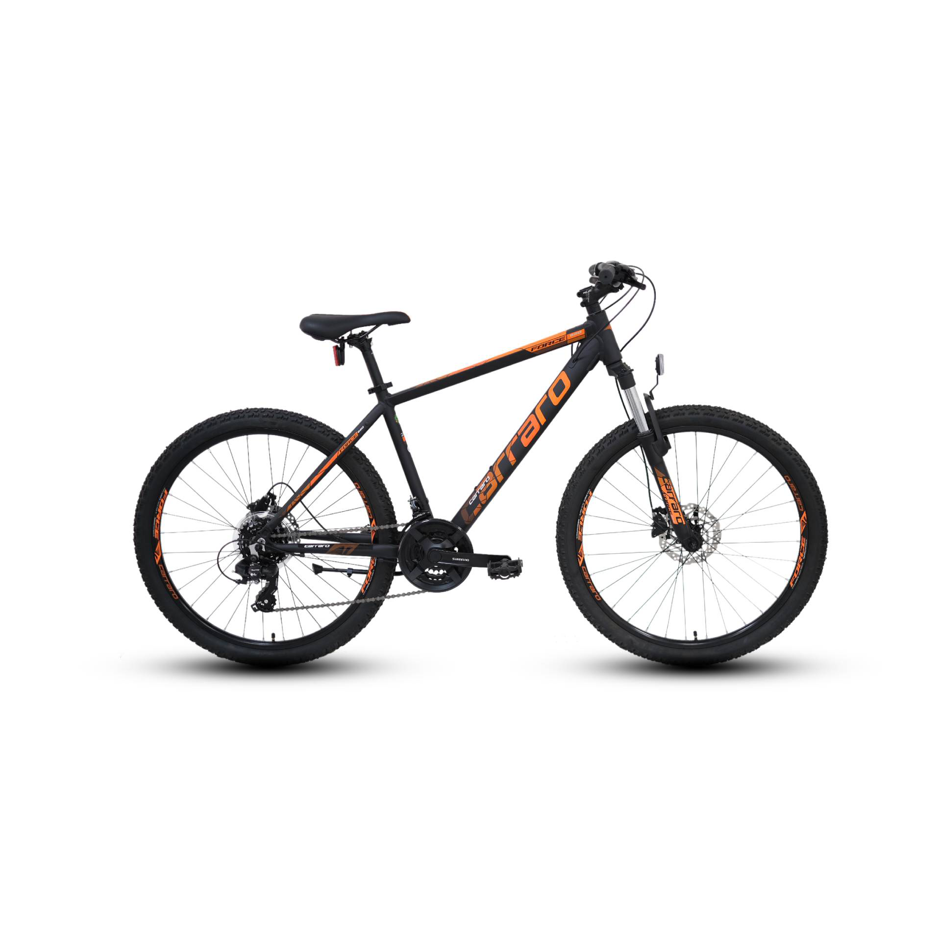 CARRARO Force 420 24'' 21V HD Dağ Bisikleti Mat Siyah - Turuncu 33CM