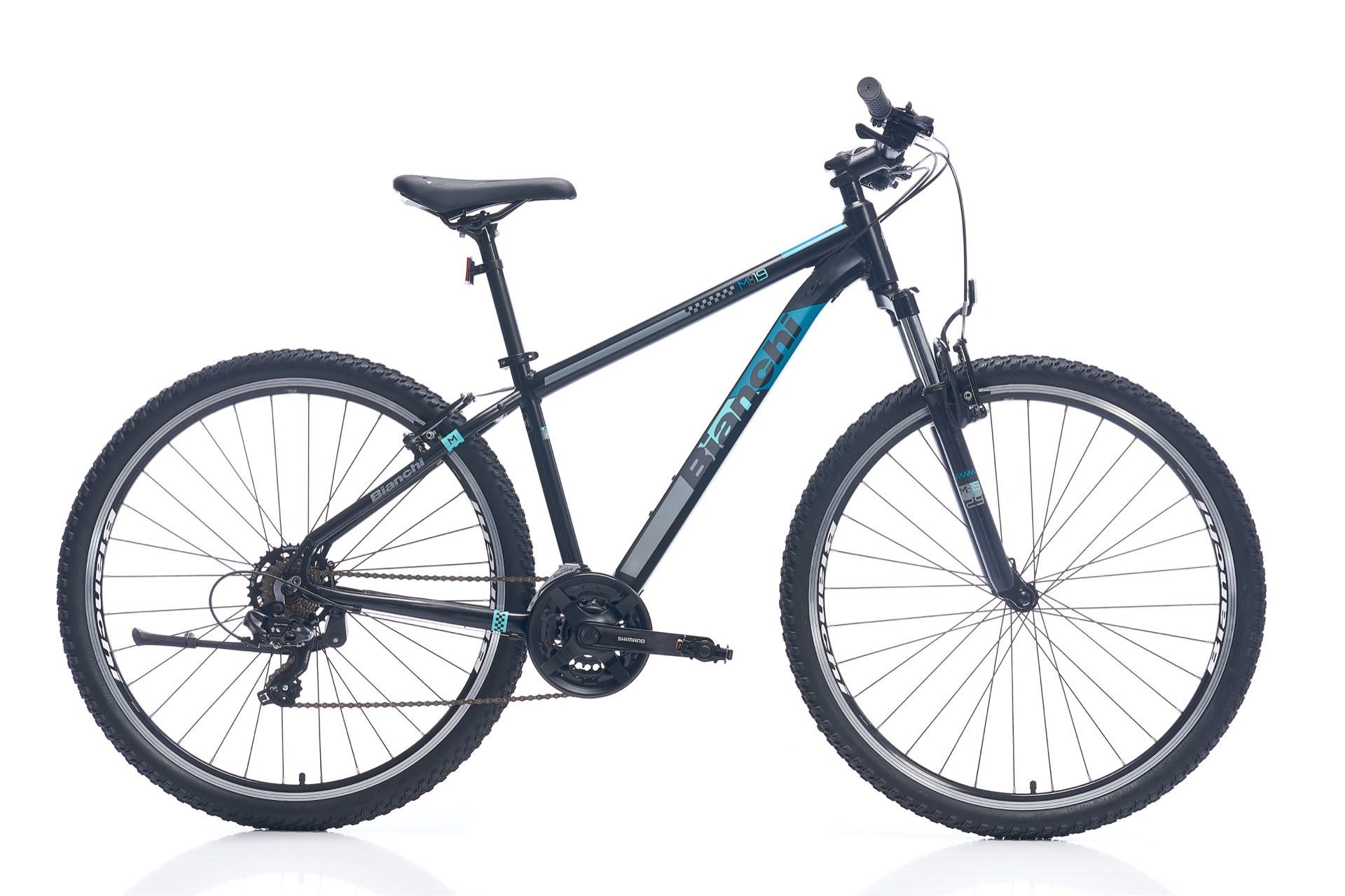 Bianchi M0019 29 Jant 21V VB Dağ Bisikleti MTB Siyah - Turkuaz 44CM