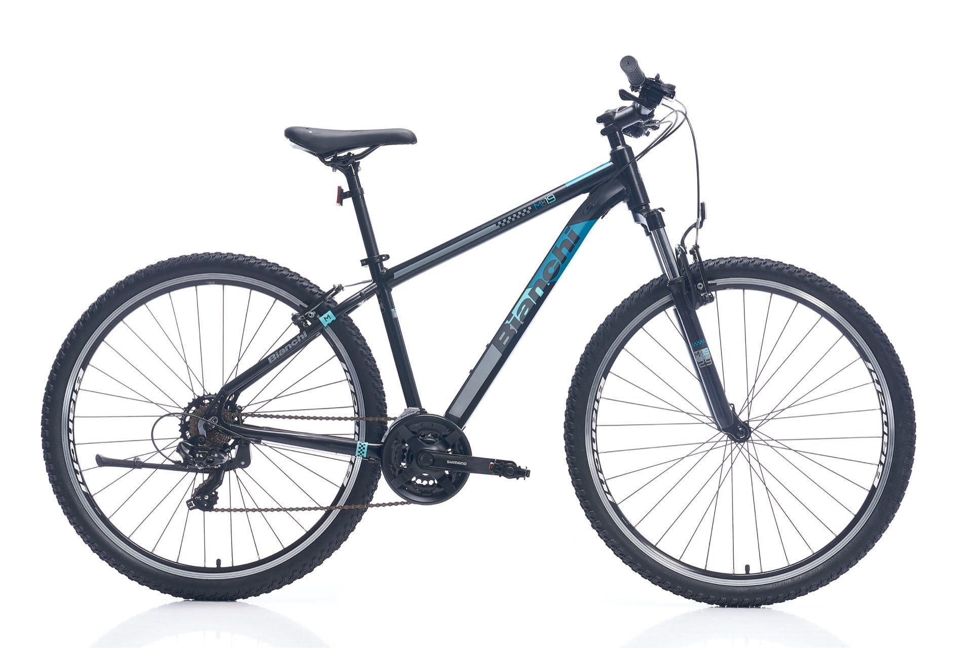 Bianchi M0019 29 Jant 21V VB Dağ Bisikleti MTB Siyah - Turkuaz 49CM