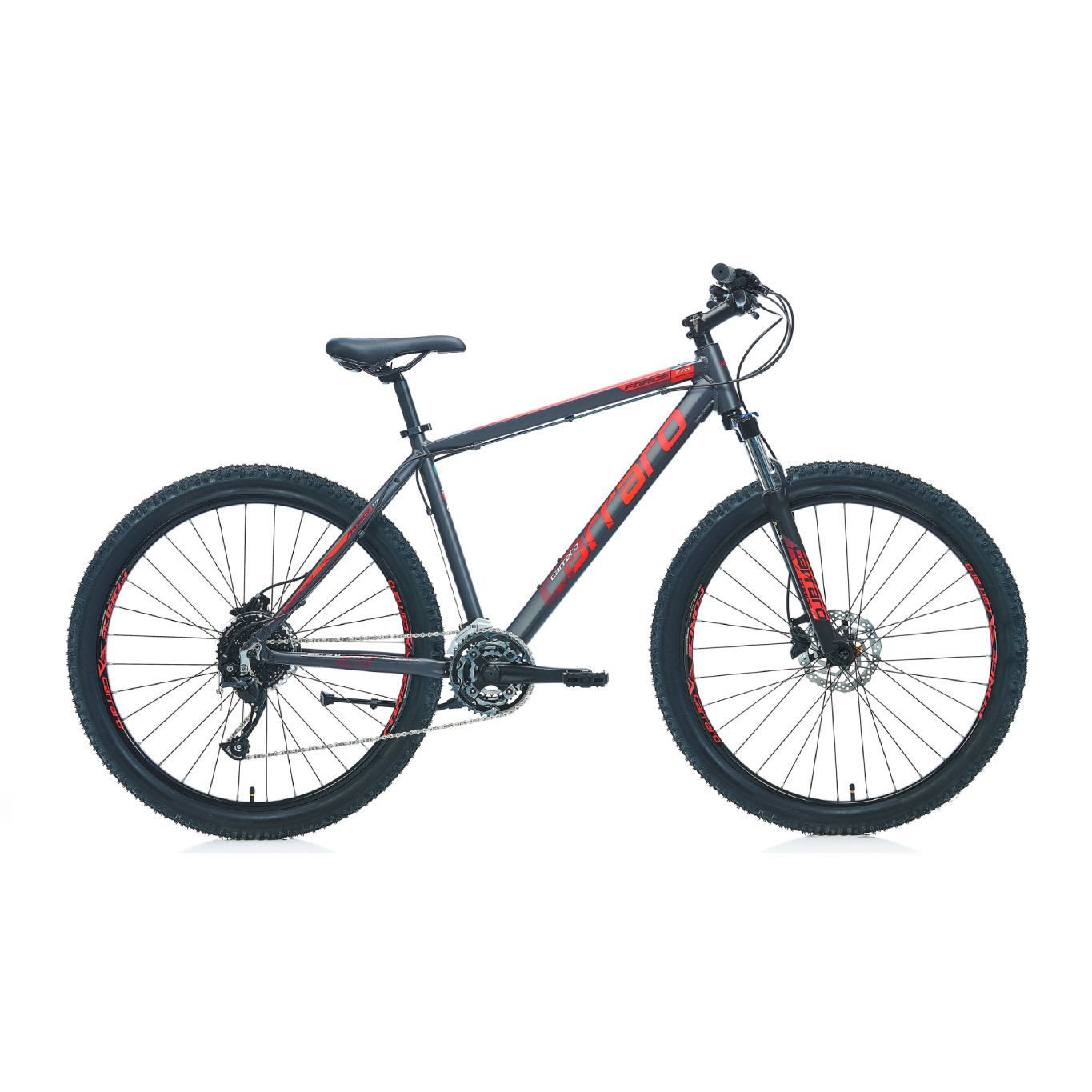 CARRARO Force 970 29 Jant 27V HD Dağ Bisikleti Mat Siyah - Kırmızı 52CM