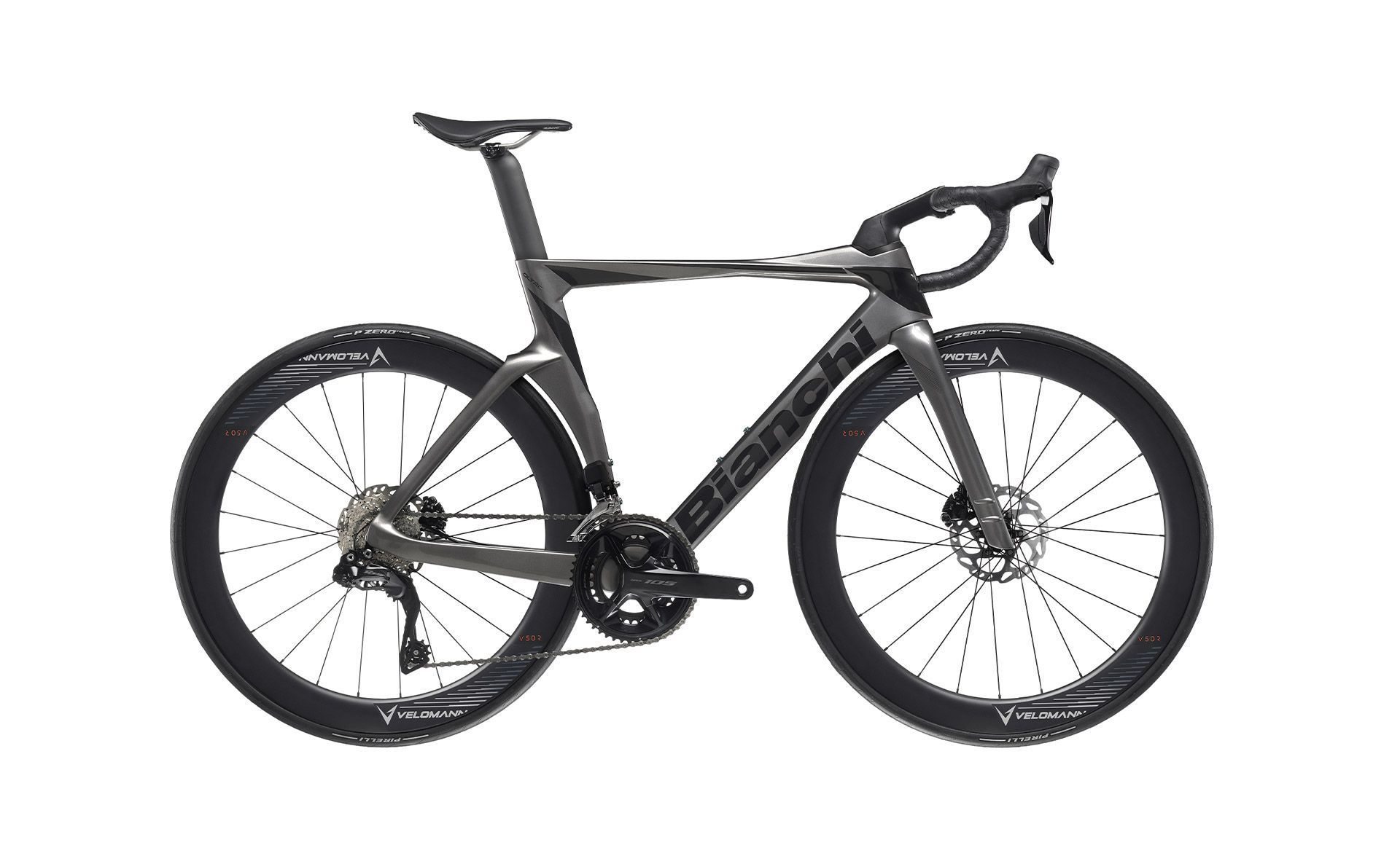 Bianchi OLTRE COMP R7100 105 di2 12Sp Karbon Yol Bisikleti Gri - Siyah 50CM