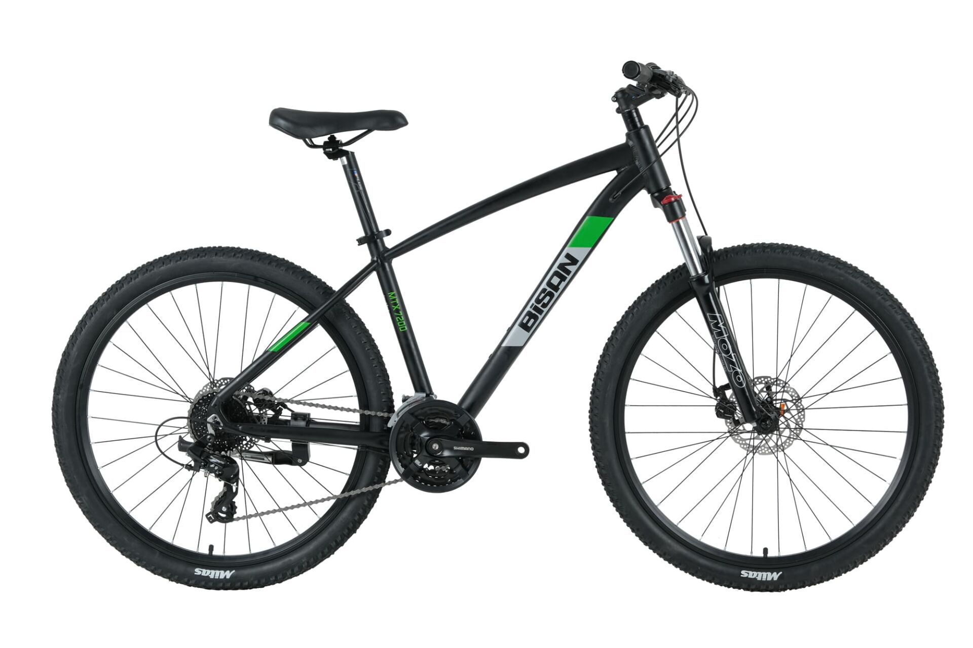 BİSAN MTX 7200 29'' 24 Vites MD Dağ Bisikleti MTB Siyah - Yeşil 17''/43CM