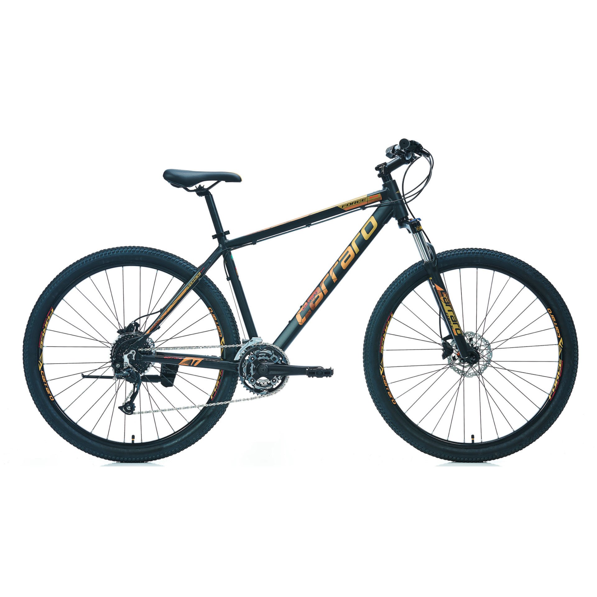 CARRARO Force 770 27,5 Jant 27V HD Dağ Bisikleti Mat Siyah - Altın 43CM