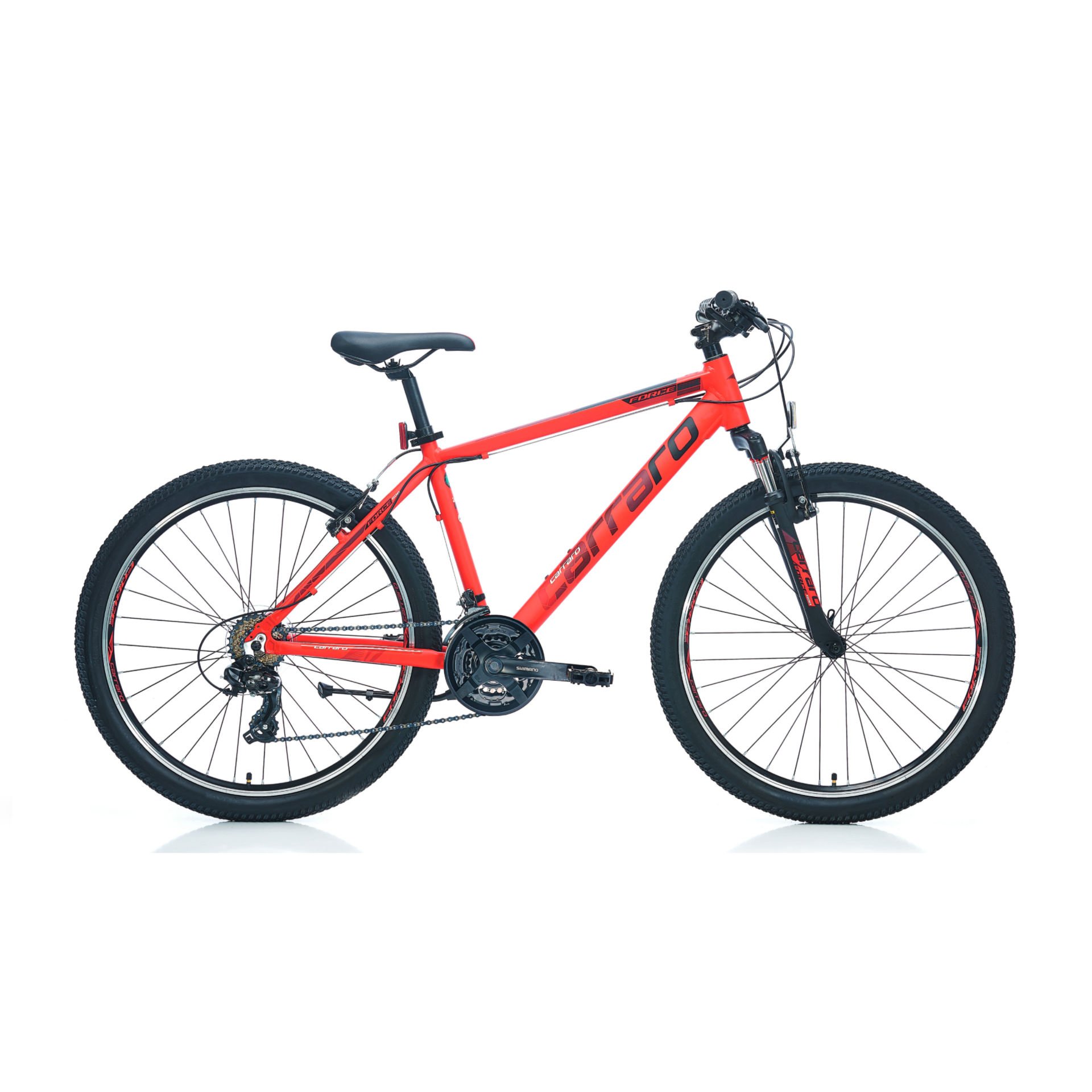 CARRARO Force 400 24'' 21V VB Dağ Bisikleti Mat Kırmızı 32,5CM