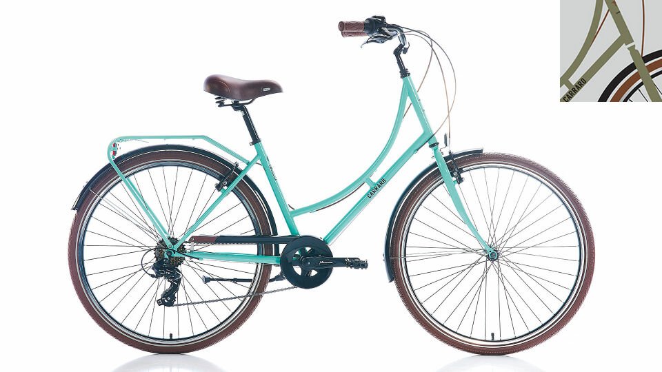 CARRARO Modena 28'' 7 Vites VB Şehir Bisikleti Metalik Açık Yeşil 46CM