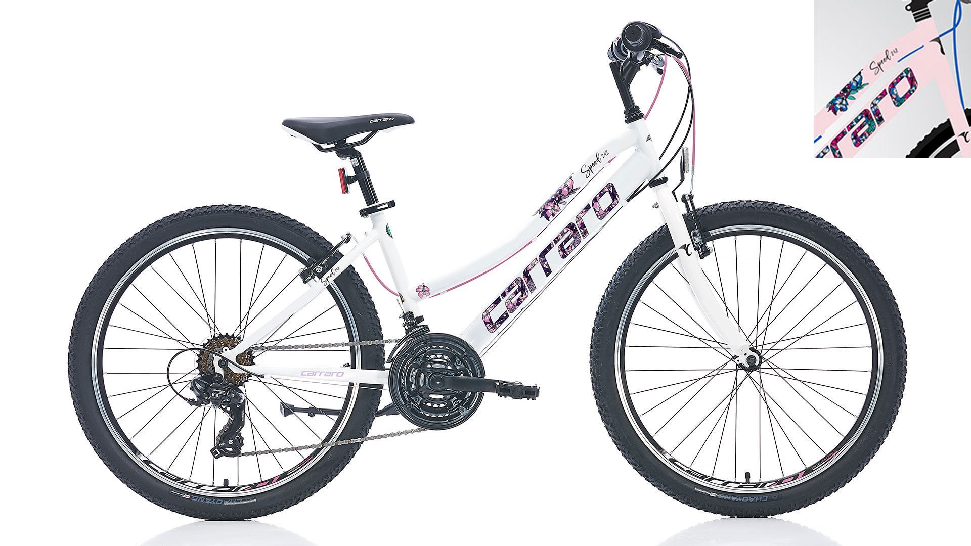 CARRARO Speed 242 24'' 21V VB Dağ Bisikleti MTB Toz Pembe - Fuşya 36CM
