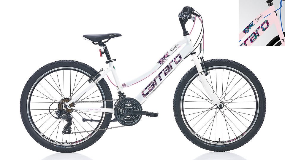 CARRARO Speed 242 24'' 21V VB Dağ Bisikleti MTB Toz Pembe - Fuşya 36CM