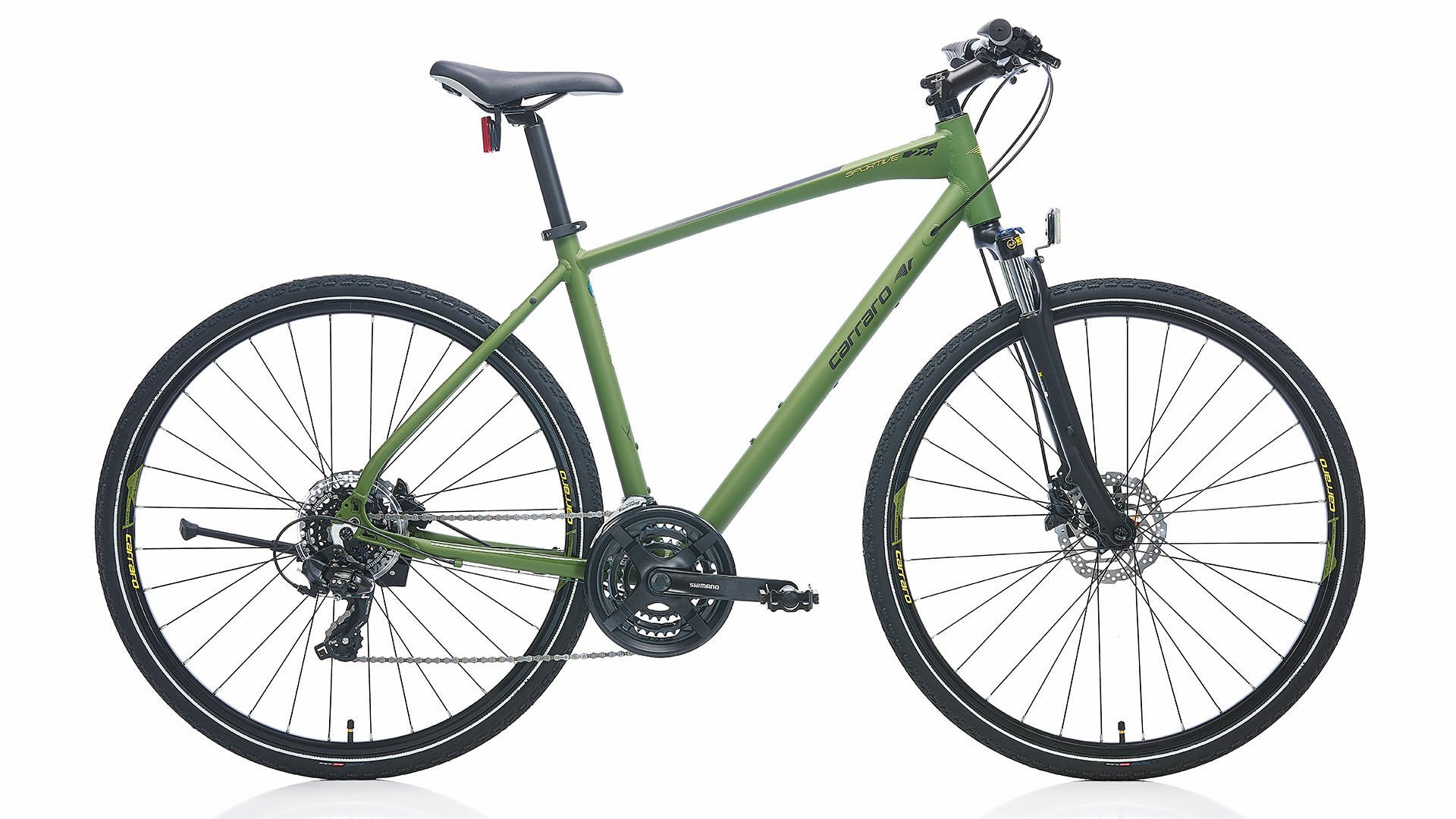CARRARO Sportive 223 28'' 21 Vites HD Trekking Bisiklet Mat Haki Yeşili 46CM