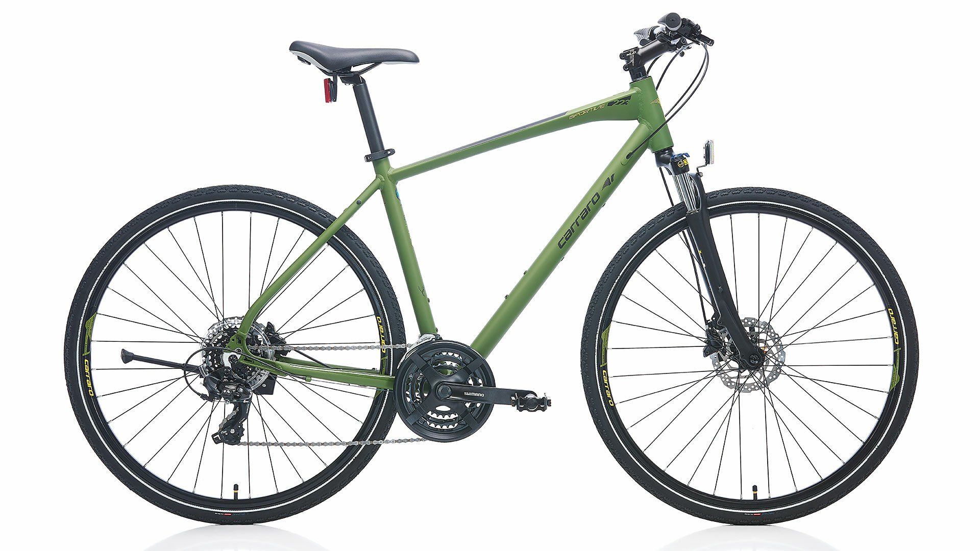 CARRARO Sportive 223 28'' 21 Vites HD Trekking Bisiklet Mat Haki Yeşili 51CM