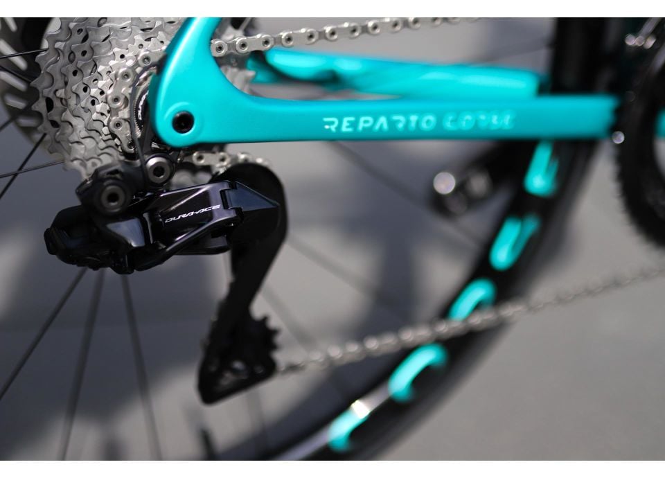 Bianchi Specialissima RC Dura Ace di2 12S HD W/Powermetre Karbon Yol Bisikleti Siyah - Celeste 53CM