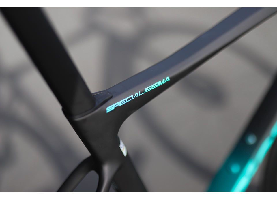 Bianchi Specialissima RC Dura Ace di2 12S HD W/Powermetre Karbon Yol Bisikleti Siyah - Celeste 53CM