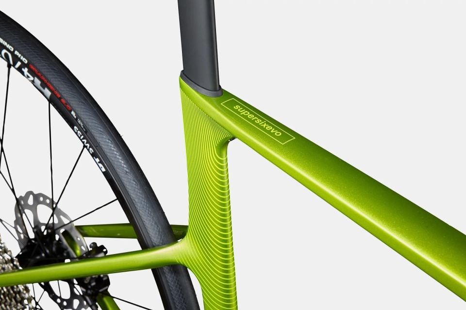 CANNONDALE Supersix Evo 3 105 di2 12SP Karbon Yol Bisikleti Engerek Yeşili 54CM