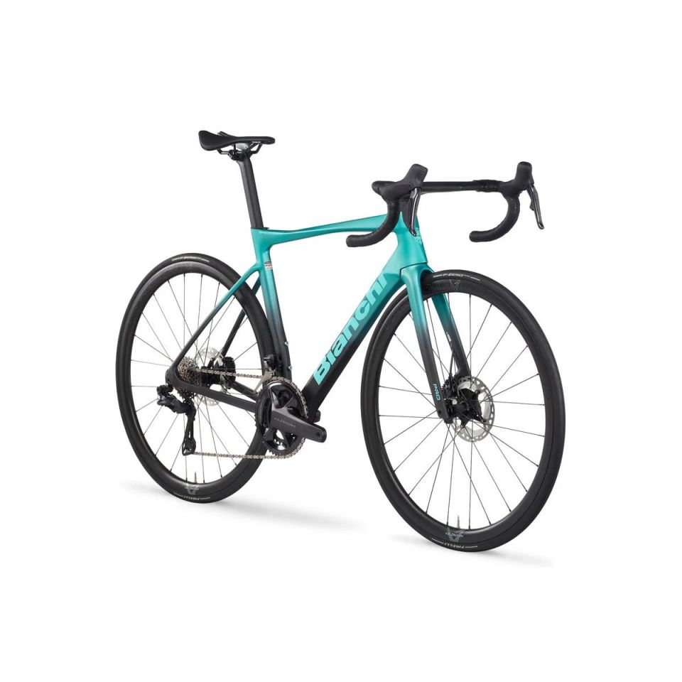 Bianchi Specialissima PRO Ultegra di2 12S HD Karbon Yol Bisikleti Siyah - Celeste 50CM