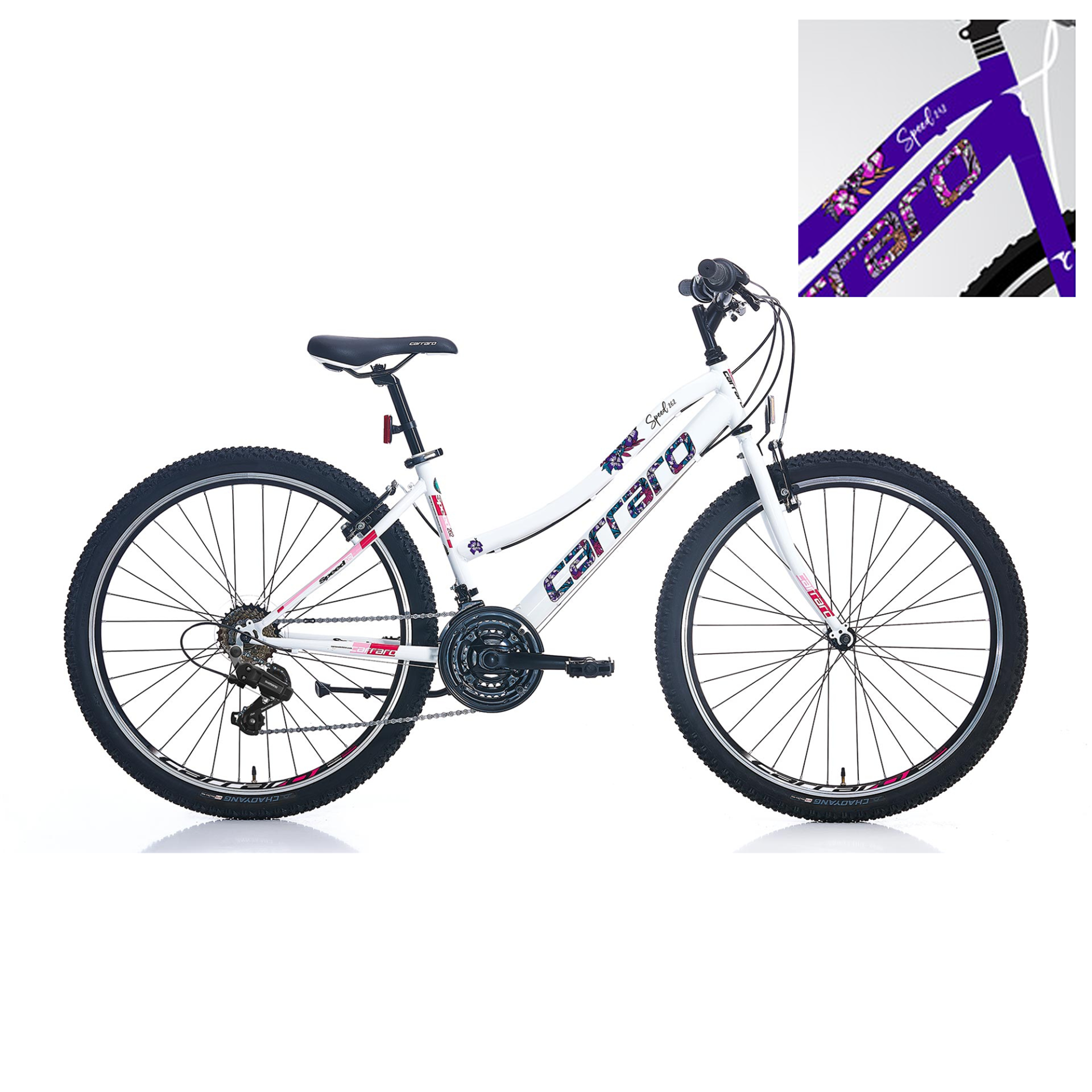CARRARO Speed 262 26'' 21V VB Dağ Bisikleti MTB Eflatun 38CM