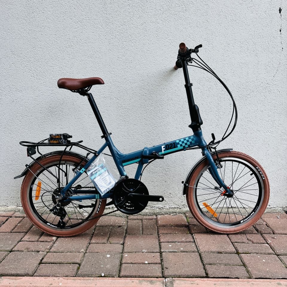 Bianchi F021 20 Jant 21 Vites Katlanır Bisiklet Koyu Gri