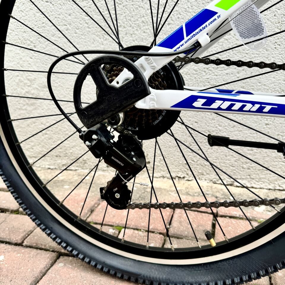ÜMİT Motion 24 Jant 21V Alloy Dağ Bisikleti Beyaz - Mavi - Yeşil