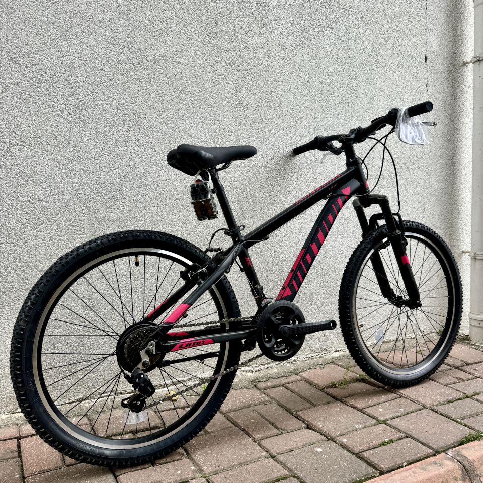 ÜMİT Motion 24 Jant 21V Alloy Dağ Bisikleti Siyah - Pembe