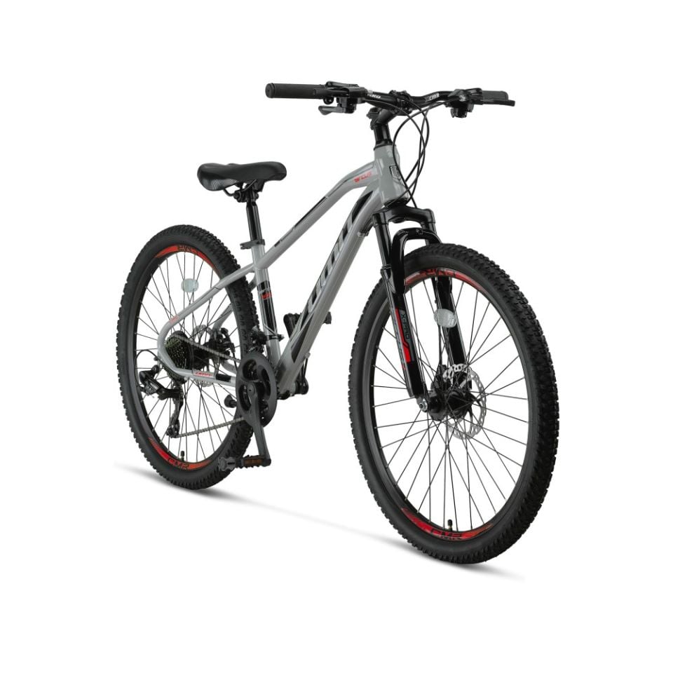 ÜMİT Arcus 24'' 2D 21V MD Dağ Bisikleti Nardo Gri - Kırmızı