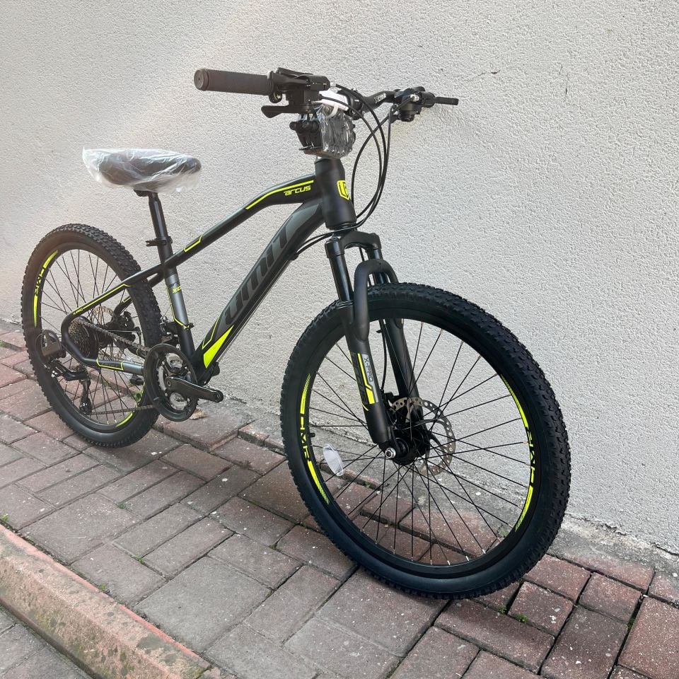 ÜMİT Arcus 24'' 2D 21V MD Dağ Bisikleti Siyah - Lime