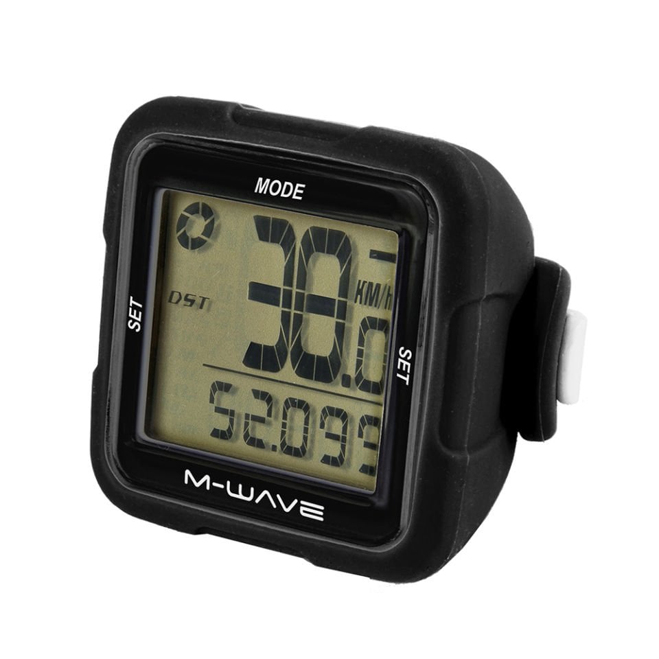 M-WAVE XIV Silikon 14 Fonksiyonlu Kablosuz Bisiklet Kilometre Saati