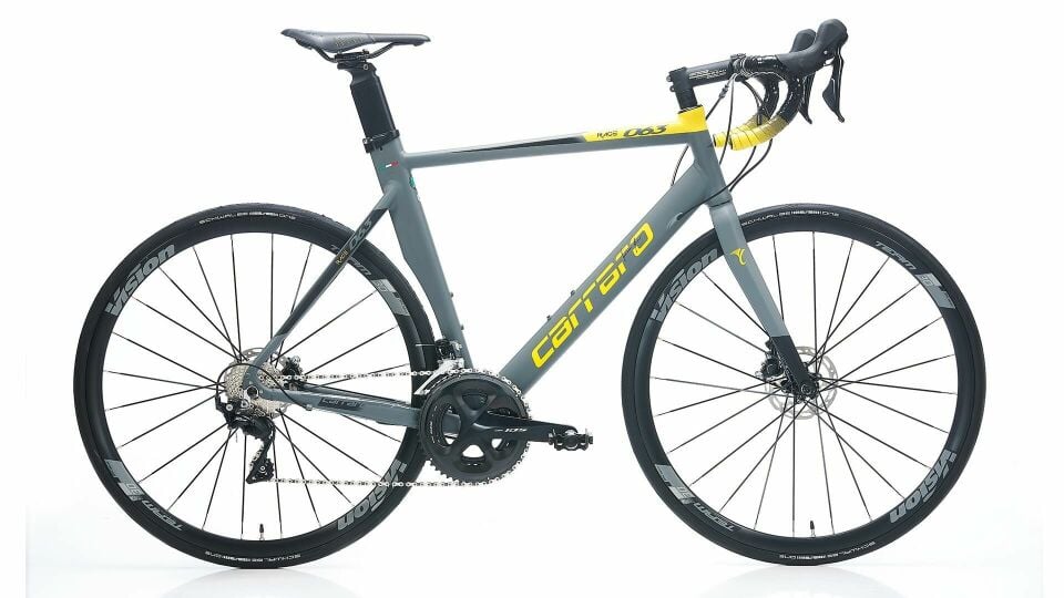 CARRARO Race 063D 22V R7000 105 HD Yol Bisikleti Mat Antrasit - Siyah - Sarı 50CM